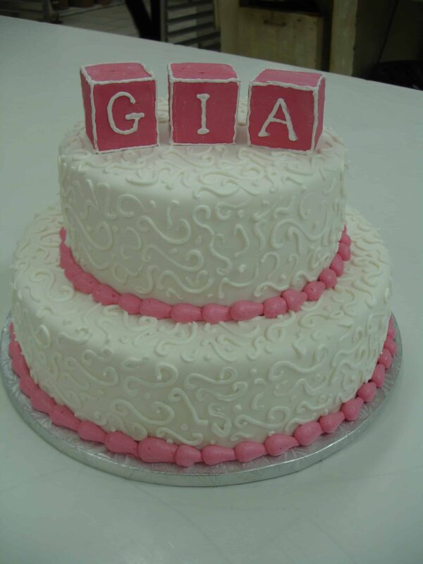 Baptism Cake Personalized Cubes- 327